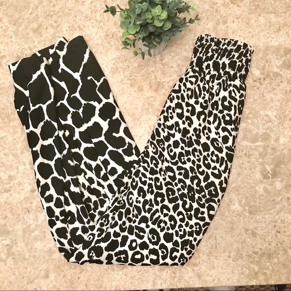 Speed Control Pants - Black and White Leopard Print Pants
